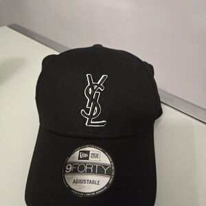 Saint Laurent Black Adjustable Cap